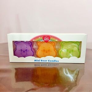 🆕Care Bears set of 3 wax candles